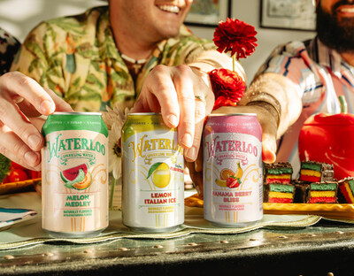 WATERLOO SPARKLING WATER INTRODUCES ALL-NEW FLAVORS, BANANA BERRY BLISS AND MELON MEDLEY, ALONG WITH THE RETURN OF FAN-FAVORITE LEMON ITALIAN ICE